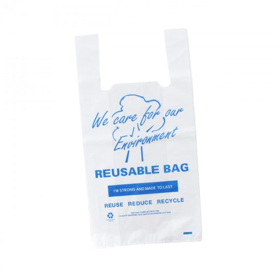 RE-USABLE PLASTIC CARRY BAG MEDIUM