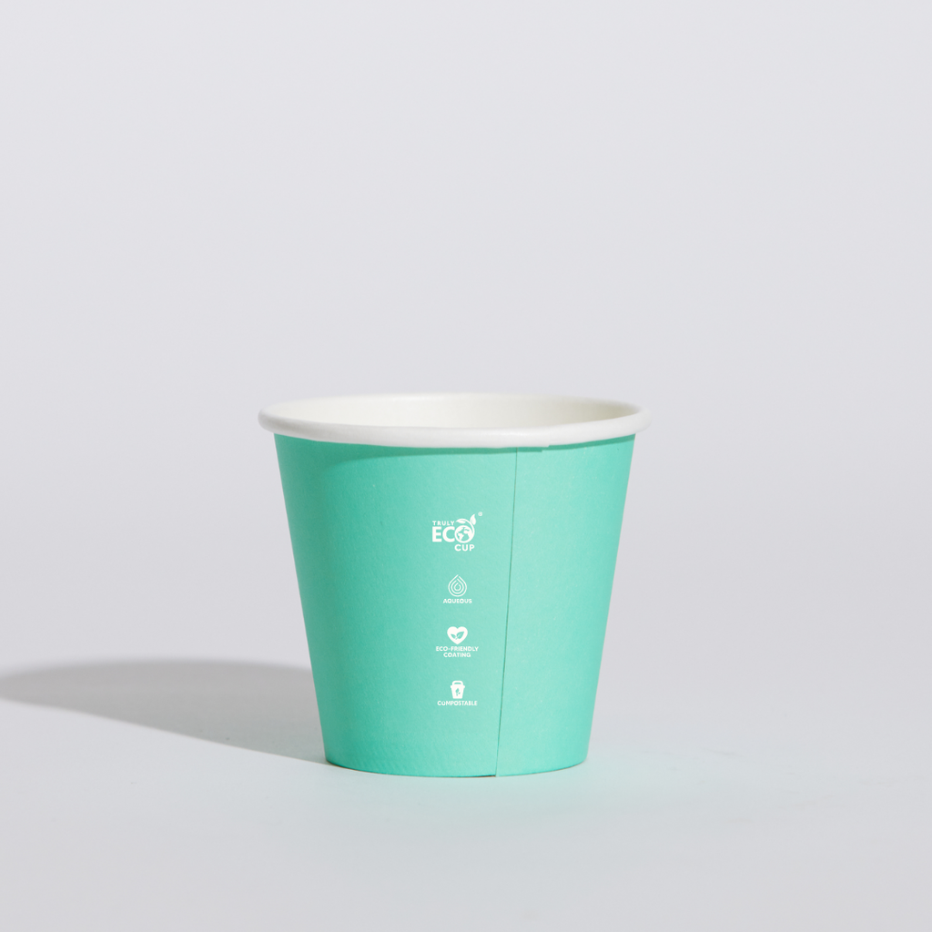 8OZ UNI SINGLE WALL AQUEOUS TRULY ECO CUP - PASTEL