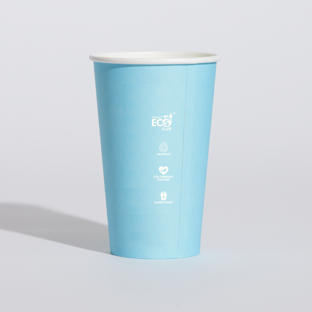 22OZ SINGLE WALL AQUEOUS TRULY ECO CUP - Pastel
