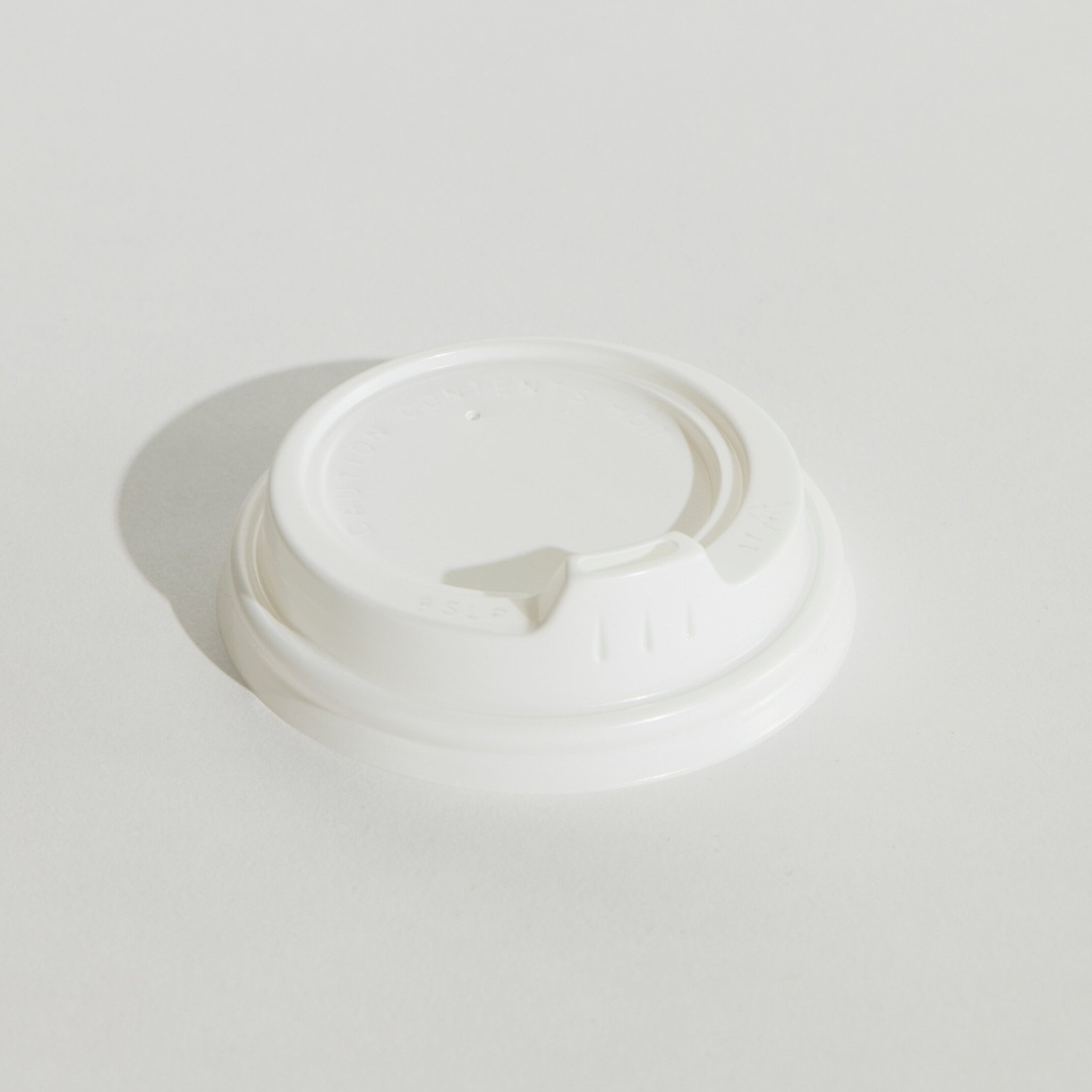 8oZ WHITE SIP LID PP