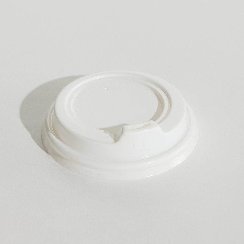 12oZ WHITE SIP LID PP