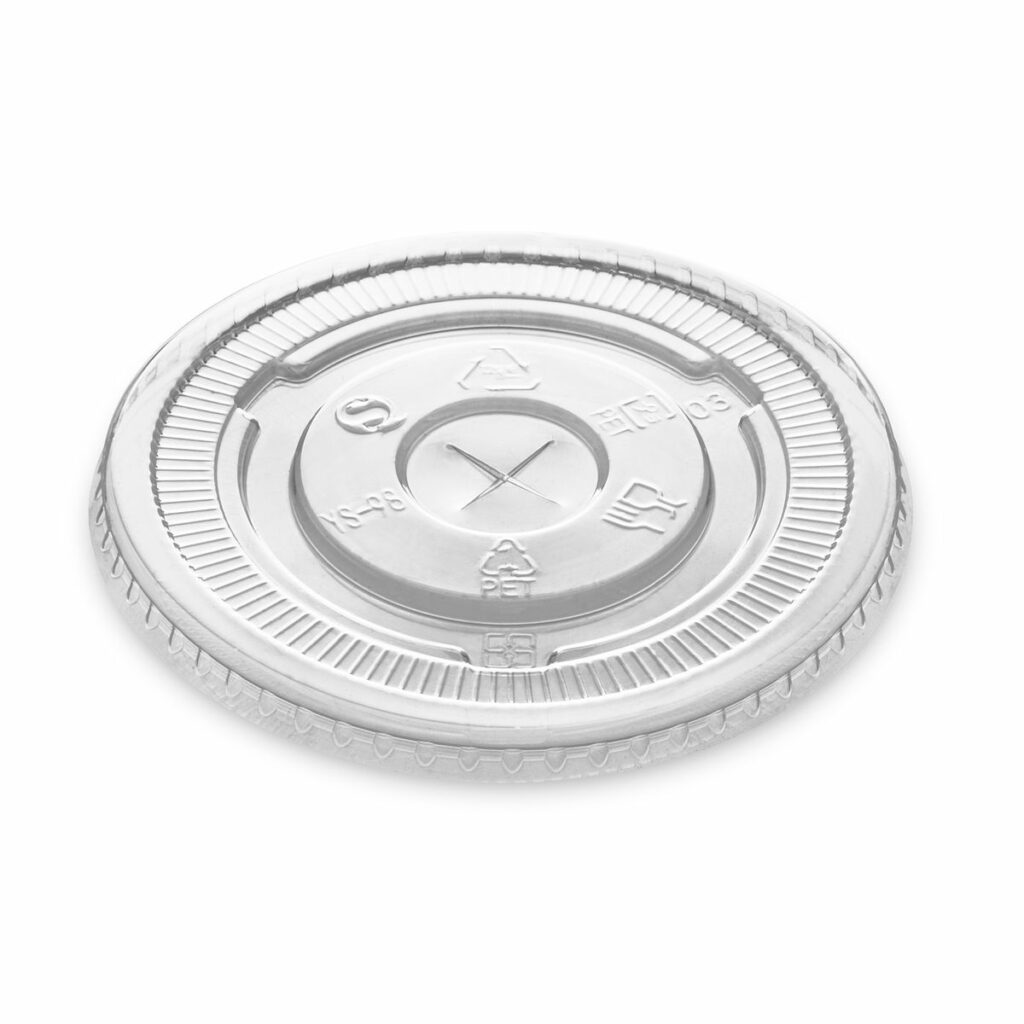 PET FLAT LID 98MM