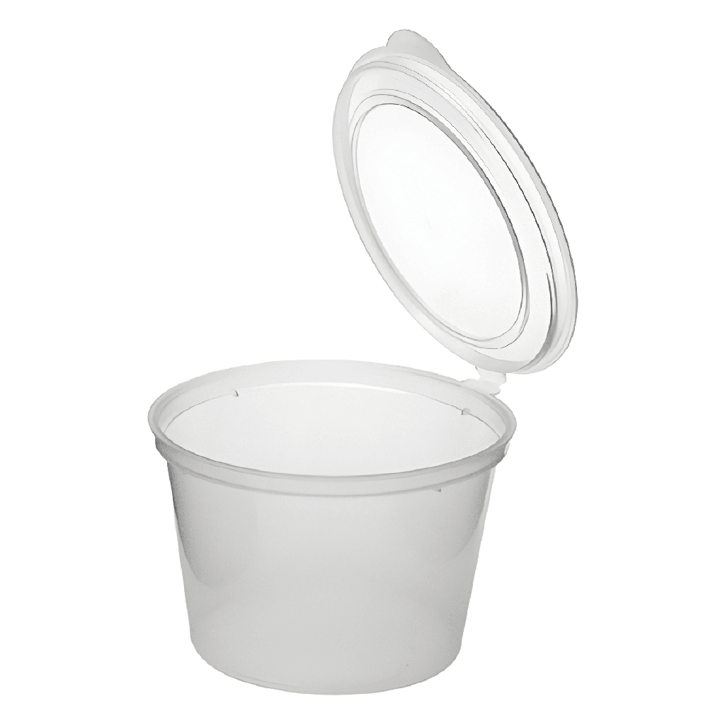 100ML HINGED SAUCE CONTAINER