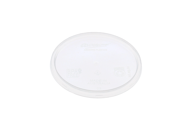 220ML-440ML RE-USABLE PLASTIC ROUND CONTAINER LID
