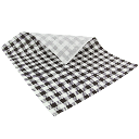 BLACK GINGHAM GREASEPROOF PAPER 1/3 CUT