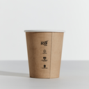 6OZ SINGLE WALL AQUEOUS TRULY ECO CUP - Kraft Printed
