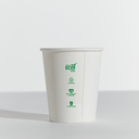 6OZ SINGLE WALL AQUEOUS TRULY ECO CUP - White