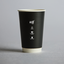 16oZ DOUBLE WALL AQUEOUS TRULY ECO CUP - Black