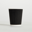 8oZ RIPPLE WRAP CUP - Black