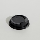 8oZ BLACK SIP LID PP